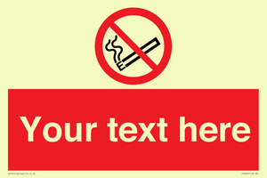 Custom No E-cigarettes / Vaping Sign